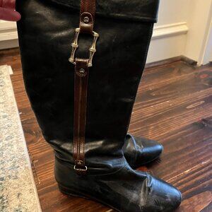 ELAINE TURNER Leather Riding Boot - 8